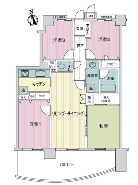 ダイアパレスグランデ西台の間取図