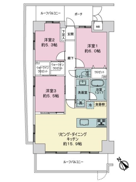 アルス西巣鴨の間取図