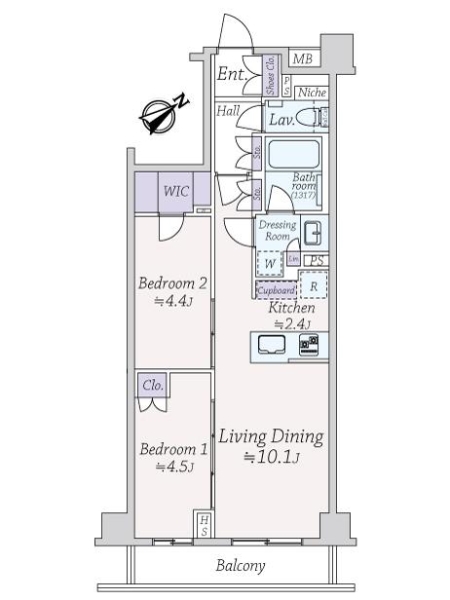 オープンレジデンシア文京西片の間取図