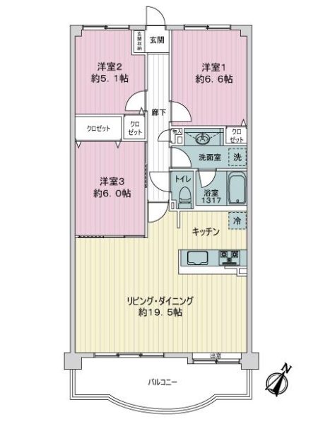 エクセル西千葉の間取図