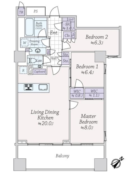 三田ガーデンヒルズの間取図