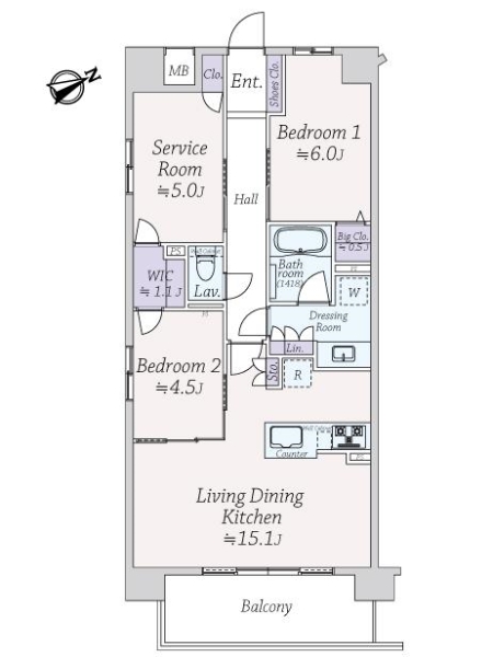 ヴェレーナ船堀の間取図