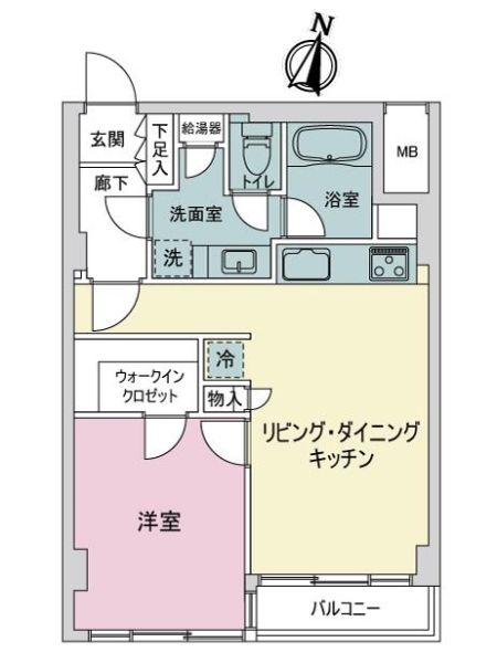 大宮プレジデントマンションの間取図