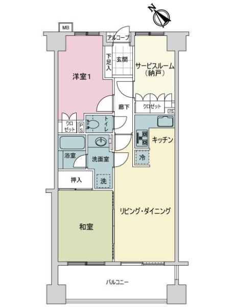 サーパス津田沼の間取図