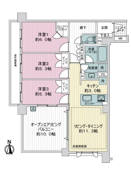 グランシティ大泉学園ＩＩの間取図