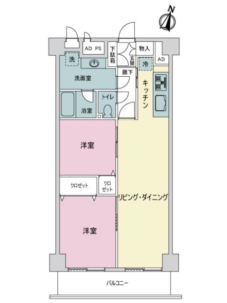 メガロン大森の間取図