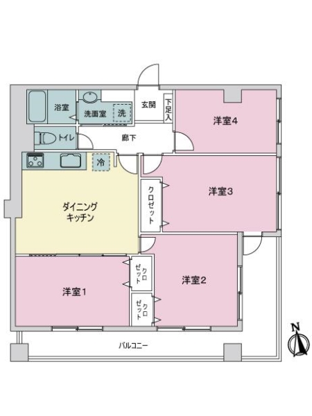 ヴェルドミール高島平の間取図