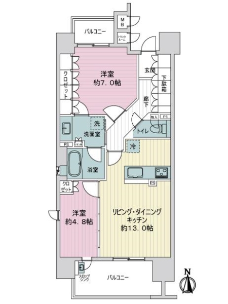 プラセシオン名古屋駅の間取図
