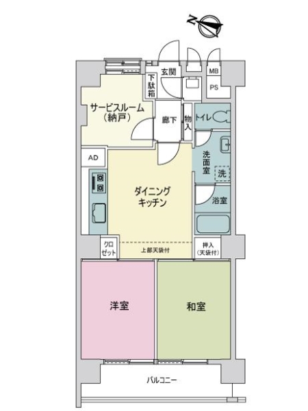 タカシマ志村マンションの間取図