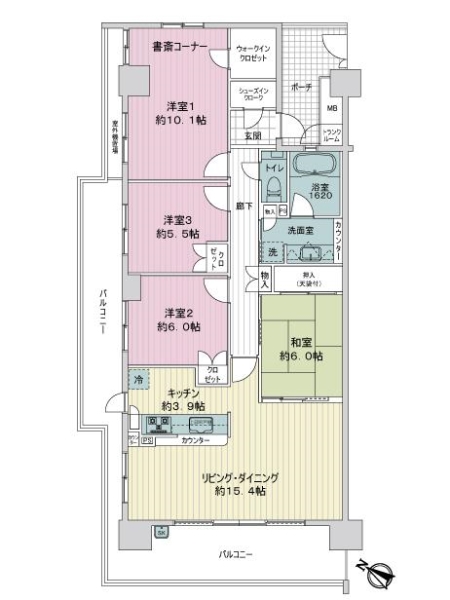 タンタタウン１番街の間取図