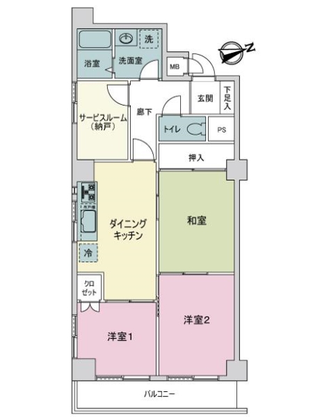 ファミネス大森の間取図