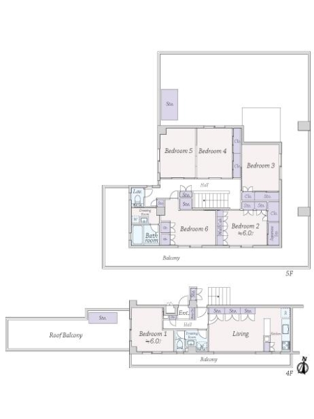 ライオンズマンション豪徳寺第２の間取図