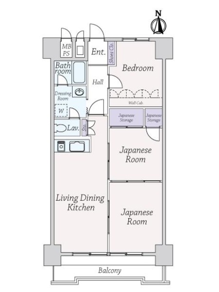 ライオンズマンション上本町の間取図