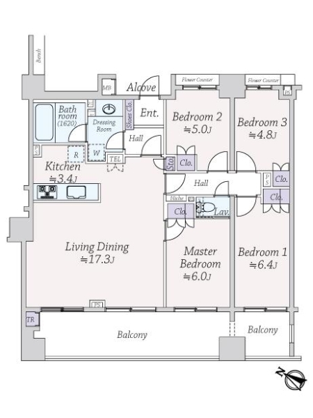 クレッセント川崎センティアの間取図