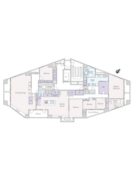 高輪シティハウスの間取図