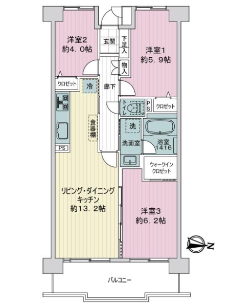 リノア西葛西の間取図