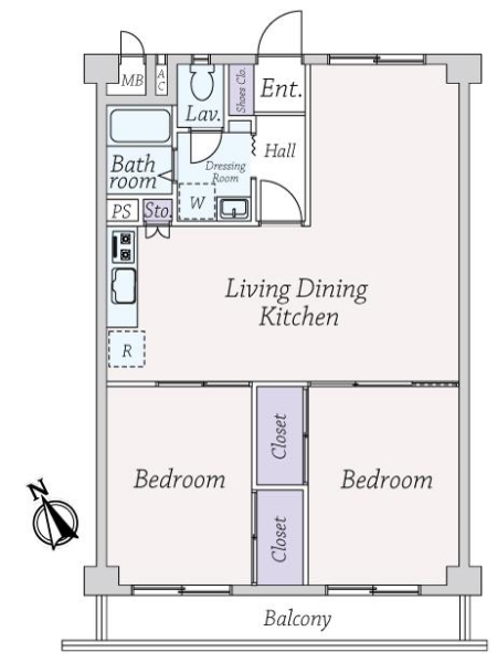 秀和清澄レジデンスの間取図