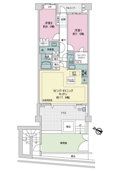 グランフォート青淵閣の間取図