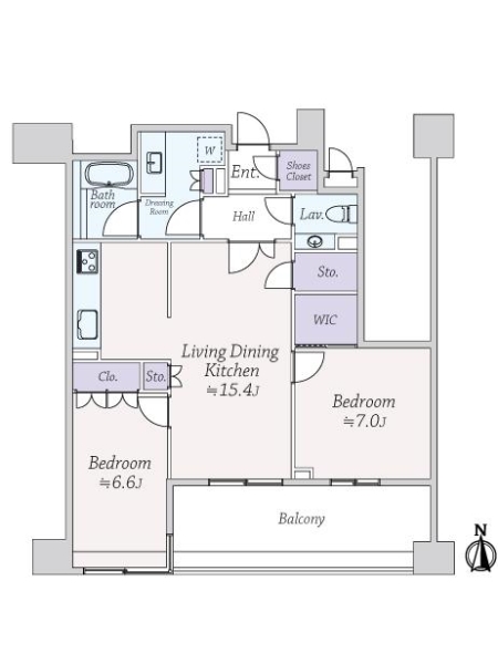 グレンパーク駒場の間取図