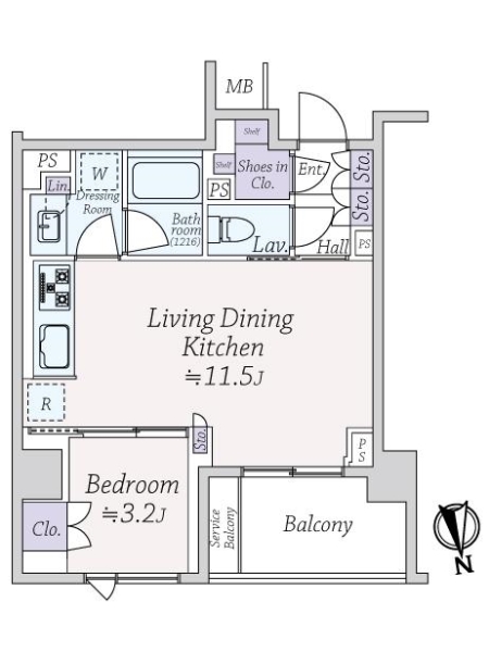 Ｂｒｉｌｌｉａ目黒青葉台の間取図