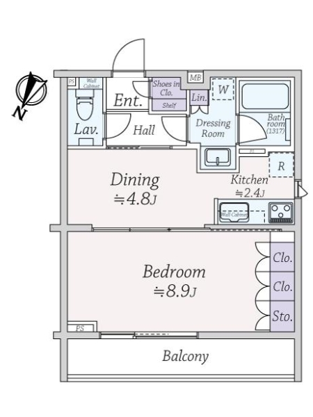 レジデンシャルスター白山シーズンテラスの間取図