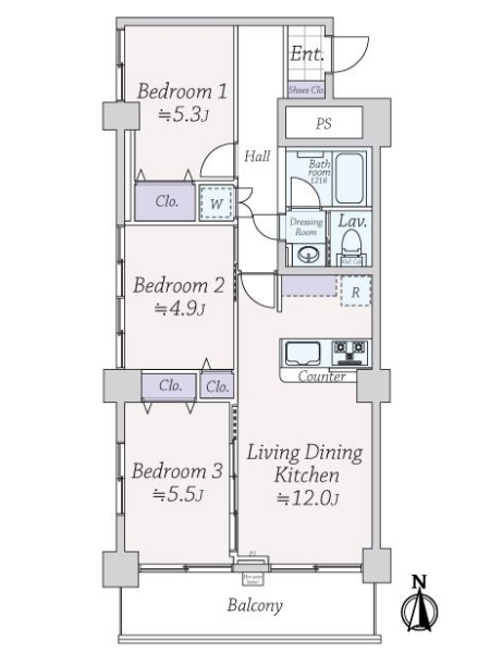 メイゾン牛込の間取図