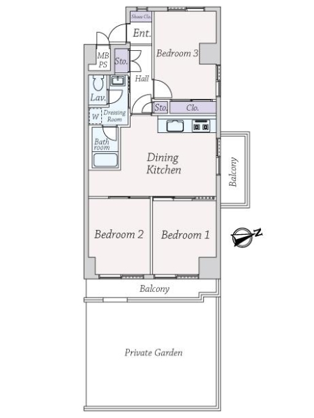 飯田橋第一パークフアミリアの間取図