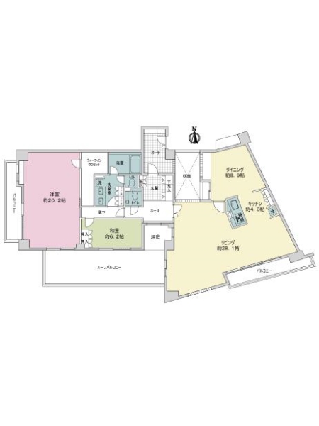 マジェス京都岡崎の間取図