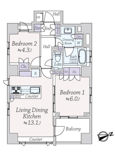クラッシィハウス本郷コンフォルテの間取図