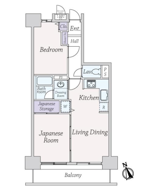 ライオンズマンション下総中山第三の間取図