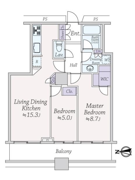 ラグナタワーの間取図