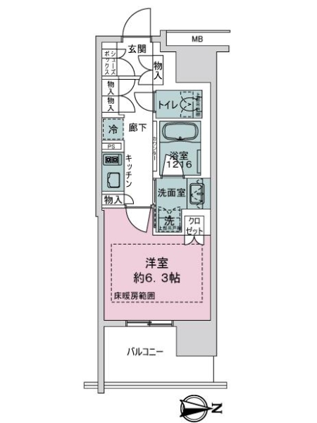 リニアゲートタワー名古屋の間取図