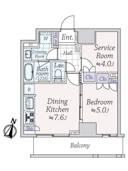 ライオンズ千代田岩本町ミレスの間取図