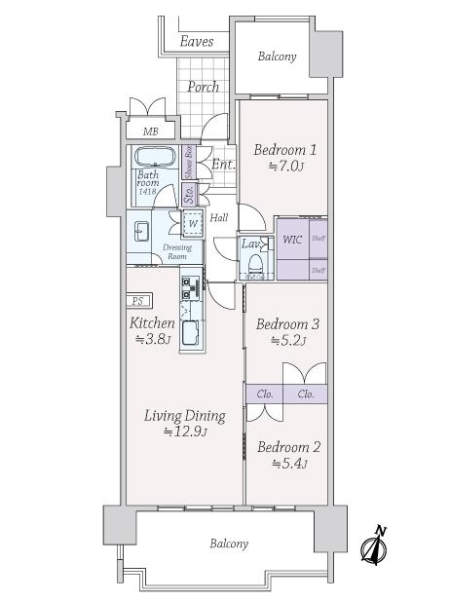 グランドメゾン浄水ガーデンシティ　サウスフォレストの間取図