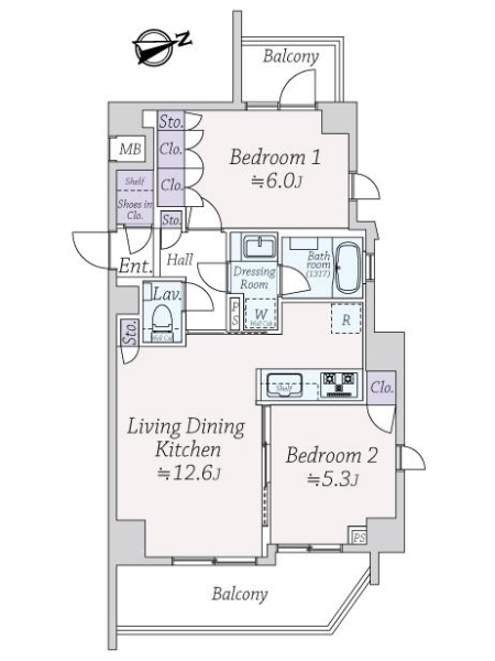 アージョ早稲田の間取図