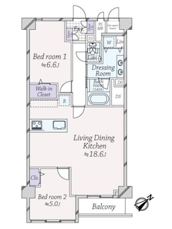 ハイツ赤坂の間取図