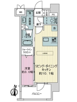 グランフォーレ西新パサージュの間取図