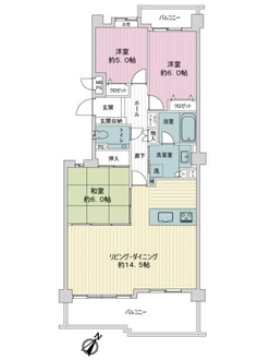 ライオンズガーデンヒルズ富士見台壱番館の間取図
