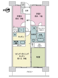 ライオンズステージ大島イーストアクエアの間取図