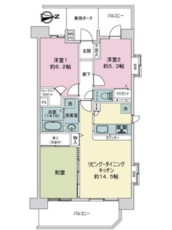 ライオンズステージ大島ウエストアクエアの間取図