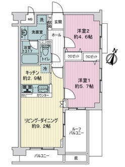 カインドステージ京王多摩センターの間取図