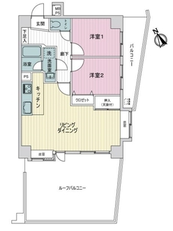 ライオンズマンション羽沢町第３の間取図
