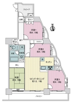 宝マンショングランスクエア名駅の間取図