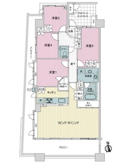 グランジオ武蔵野の間取図