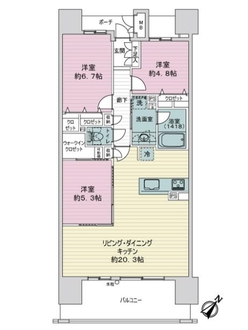 リコットタワー新安城の間取図