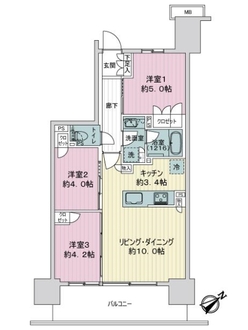 ルフォン町屋ブランシエラの間取図