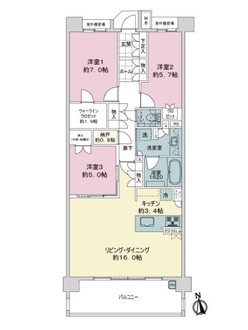 ヴィークコート覚王山向陽町の間取図