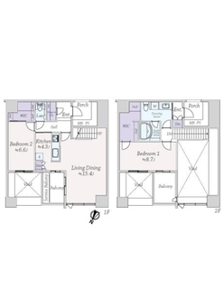 グランドメゾン京町堀タワーの間取図