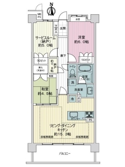 ライオンズ嵯峨天龍寺若宮　西の邸の間取図