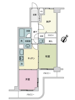 ライオンズマンション滝野川の間取図